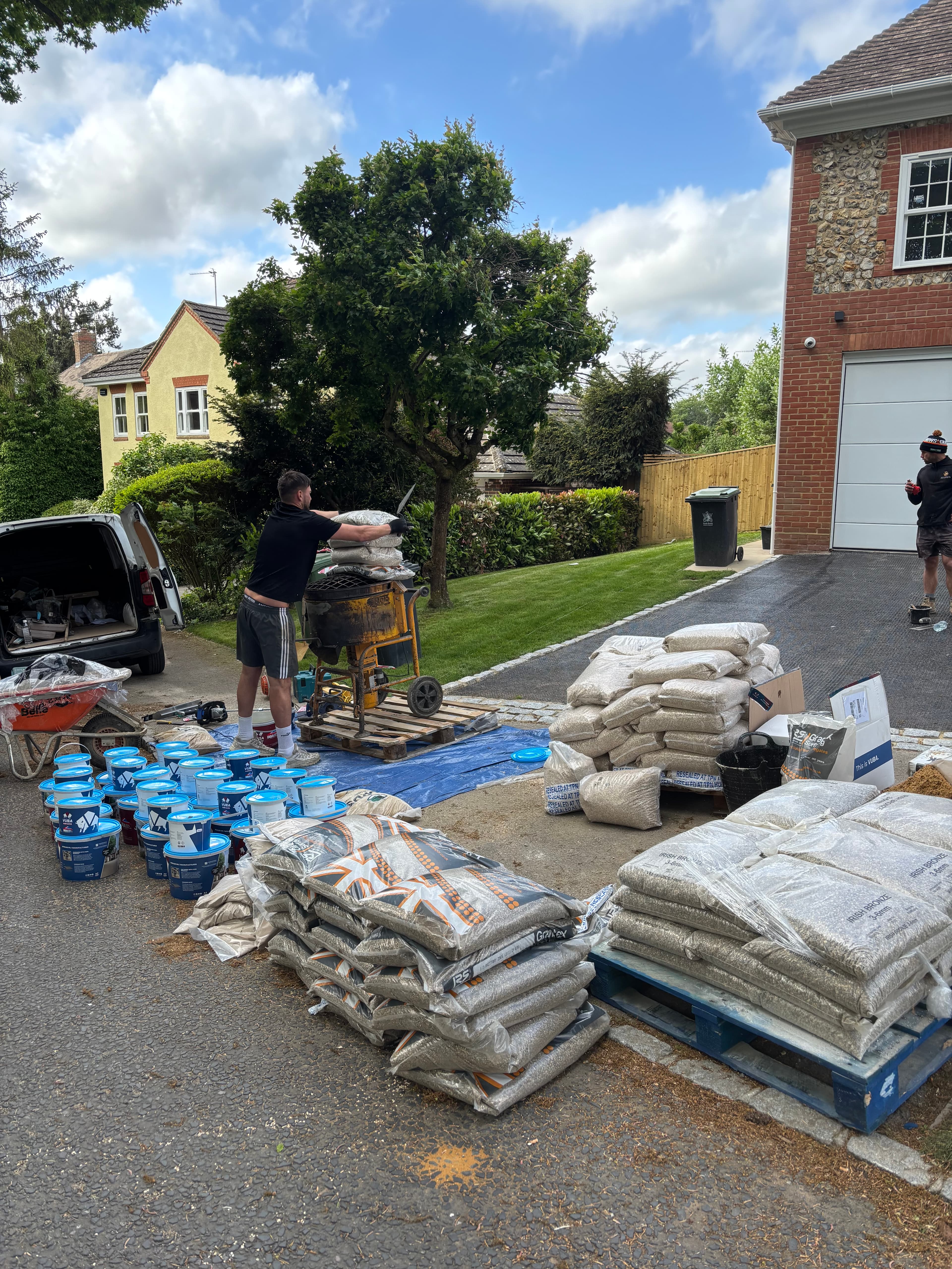 Toffee Blend Resin Driveway